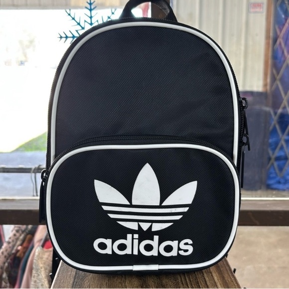 ADIDAS Black and White Mini Backpack, NWOT - Picture 1 of 3